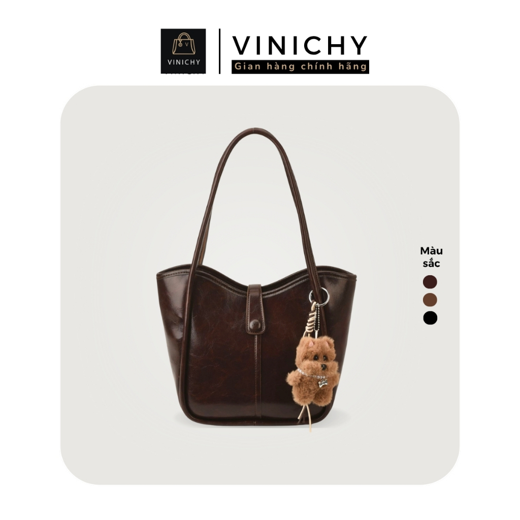 Túi xách nữ đeo vai VINICHY, tote dung tích lớn size 25cm HA913