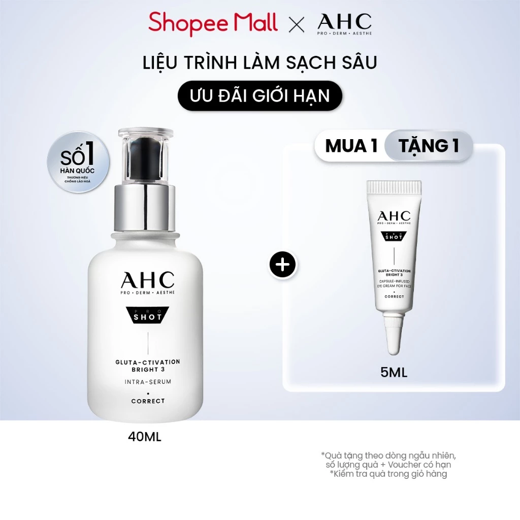 Tinh chất serum mờ nám sáng da PROSHOT GLUTA-CTIVATION BRIGHT 3 AHC 40ML