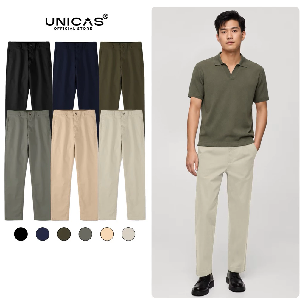 Quần Kaki UNICAS Smart Pants Form Regular Fit Phong Cách Thanh Lịch Thời Thượng Phù Hợp Mọi Lứa Tuổi