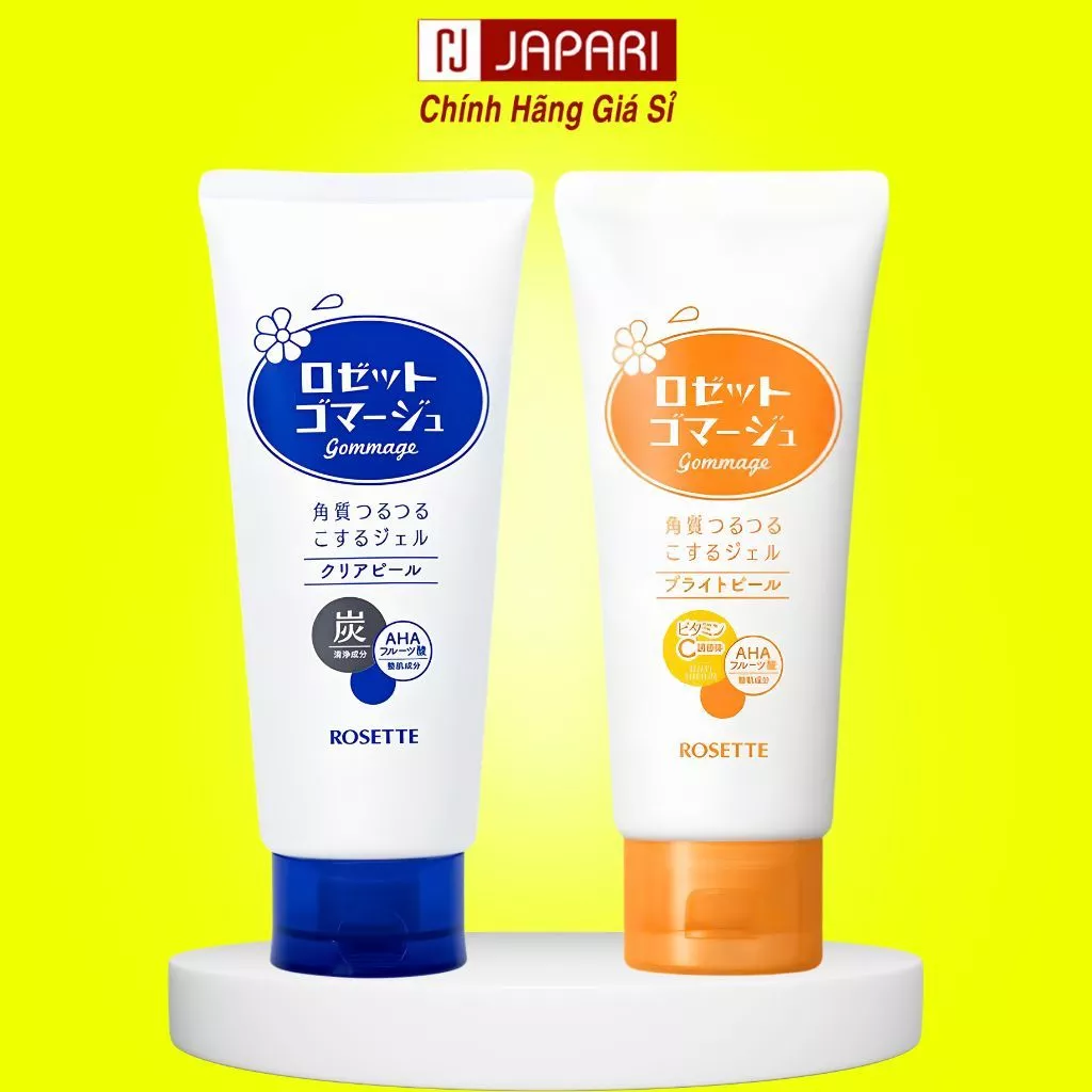 Tẩy Tế Bào Chết Da Mặt Rosette Peeling Gel Nhật Bản 120g -Gel Tẩy Da Chết Mặt/Body Dưỡng Sáng-Japari