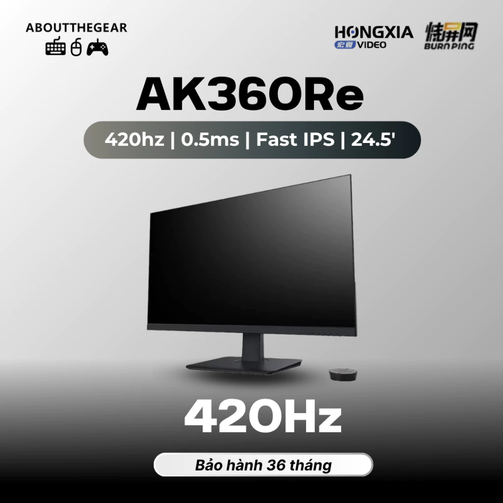 Màn hình Gaming Hongxia AK360Re chuyên game FPS (NEWSEAL-BH 36 THÁNG)