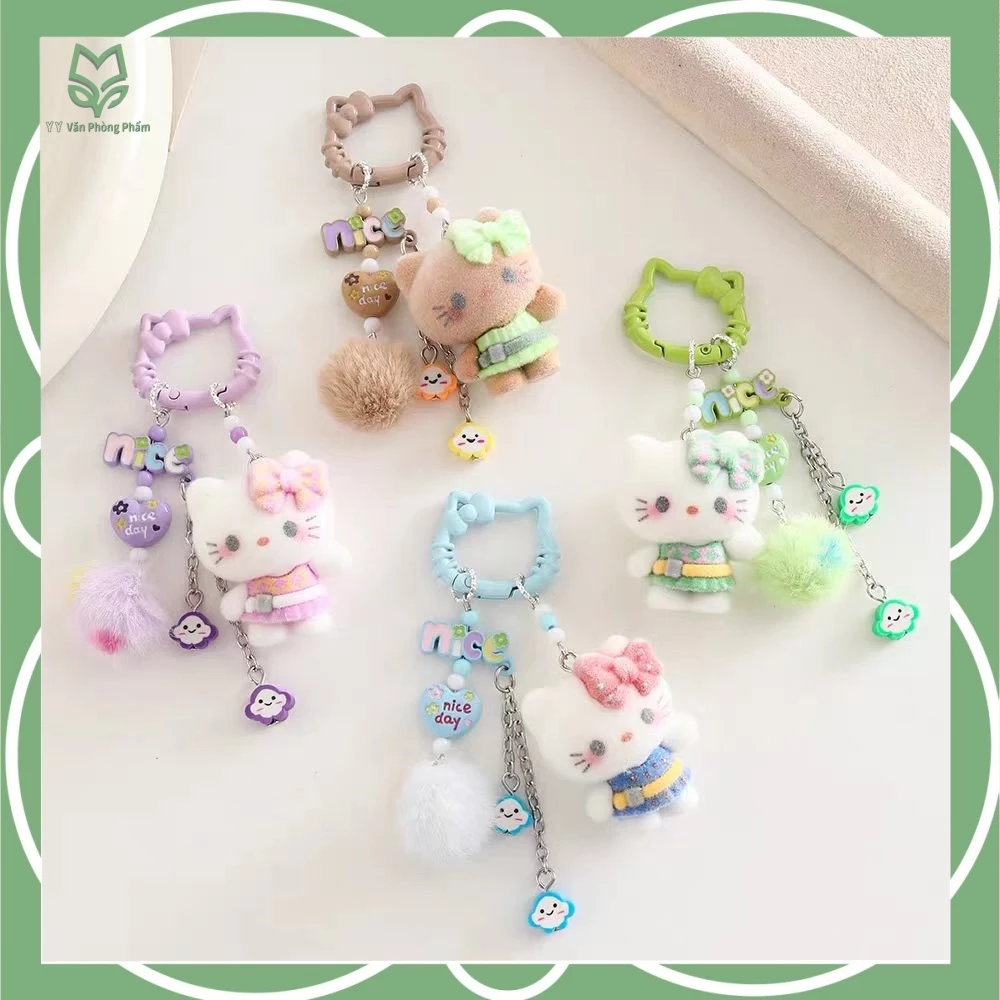 Móc khóa Hello Kitty cao cấp – Charm treo túi xách, balo dễ thương, phụ kiện thời trang cho bé gái