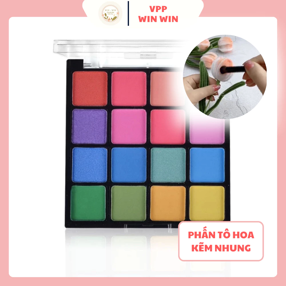 Phấn Tô Hoa Kẽm Nhung Nhiều Màu Sắc - Dễ tán đều màu