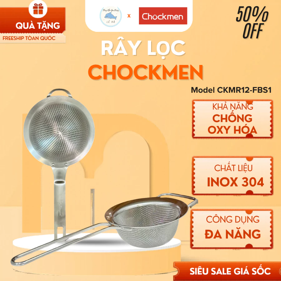 Rây Lọc Chockmen Mắt Lưới Dày Giúp Lọc Bột Siêu Mịn, Hỗ Trợ Làm Đồ Ăn Dặm - Tổng Kho Gia Dụng Lê Hà