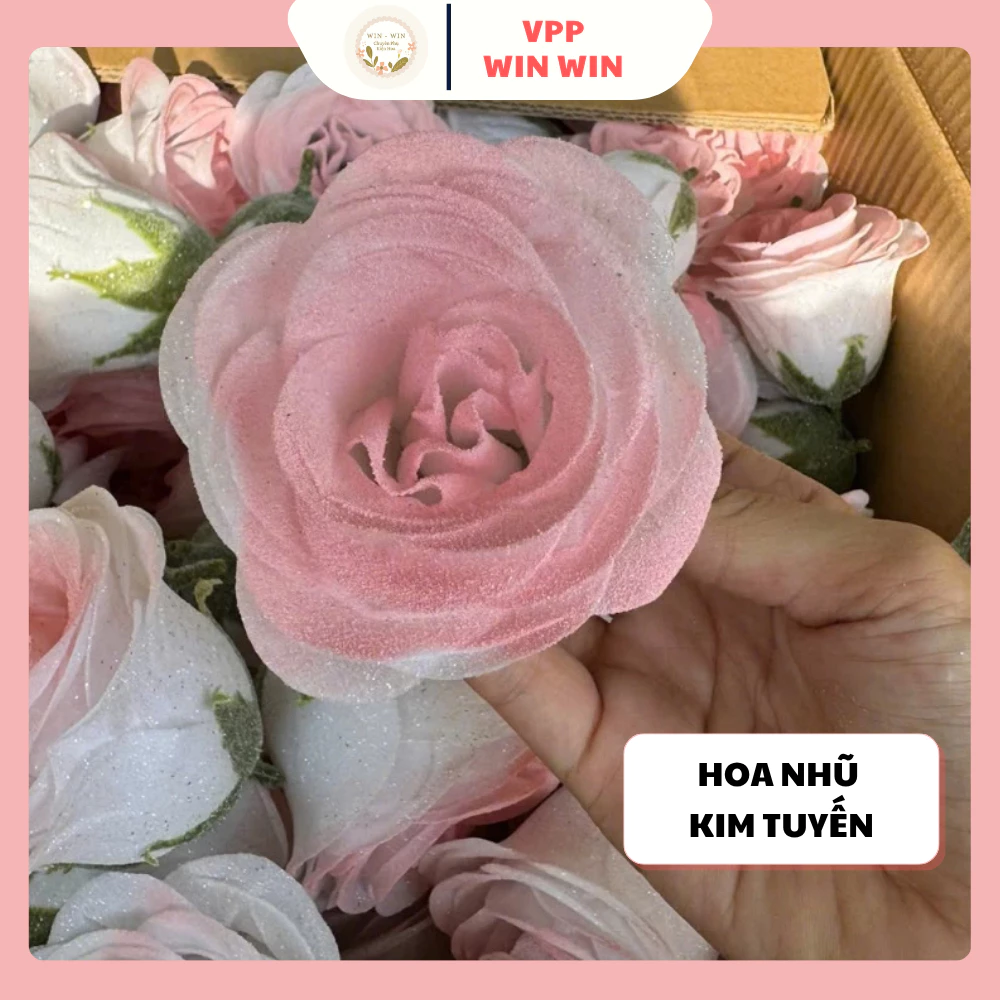 [50 Bông-Loại Đẹp] Hoa Nhũ Cao Cấp, Hoa Kim Tuyến Trang Trí Vĩnh Cửu Lên Bó Hoa Siêu Đẹp