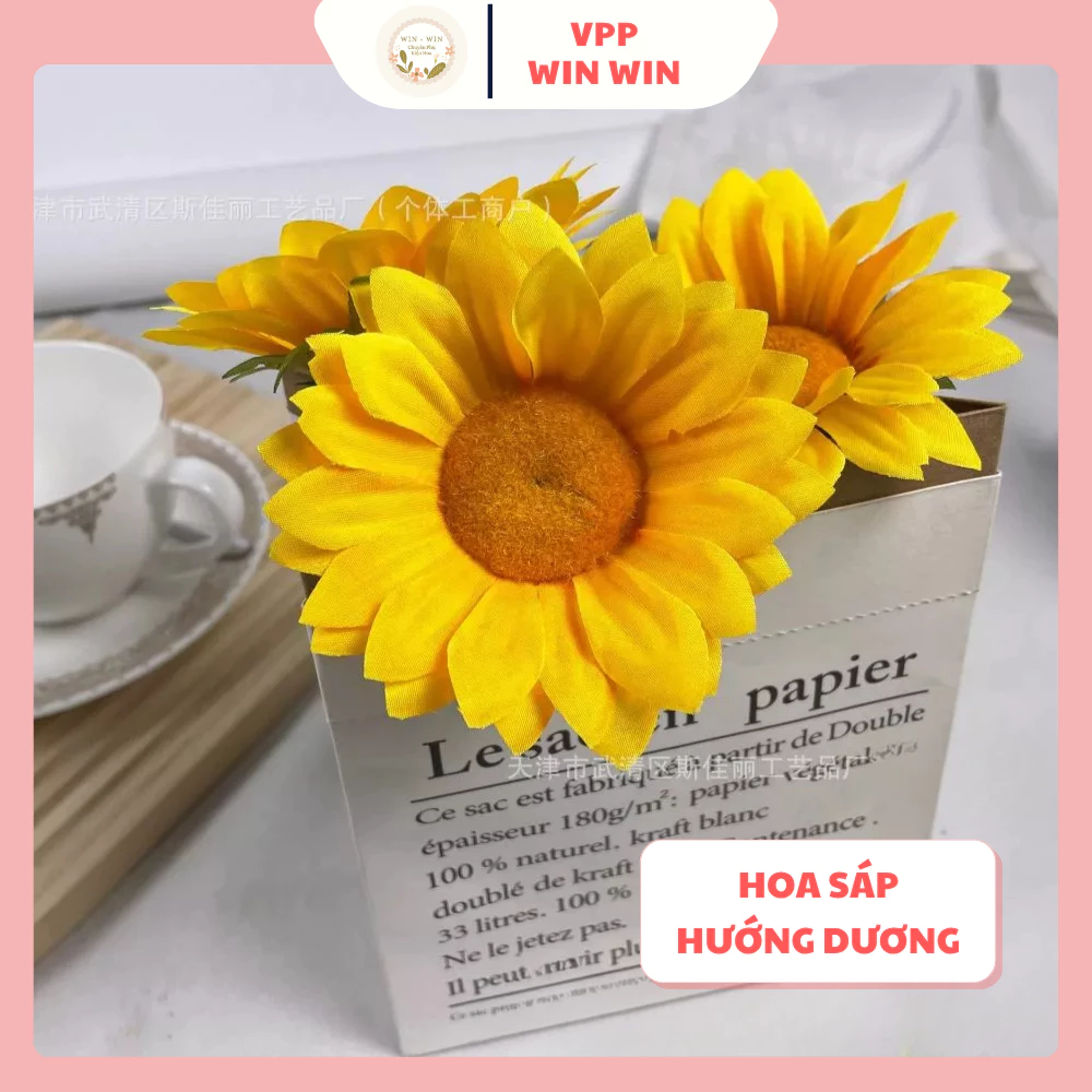 Hoa Sáp Hướng Dương Loại 1 Cao Cấp, Đầu Bông Hướng Dương Đẹp, Mùi Thơm