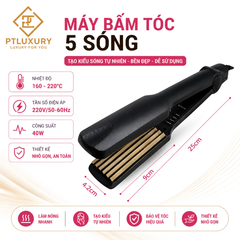 Máy dập xù chân tóc bấm xù,bấm mè tạo kiểu tóc làm phồng chân tóc bản to cao cấp [ HÀNG CHÍNH HÃNG ]
