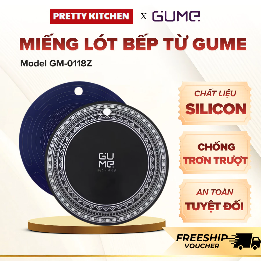 Miếng Lót Silicon Bếp Từ Gume GM-0118Z Thiết Kế Mỏng Nhẹ Tinh Tế, Độ Bền Cao Khó Bị Biến Dạng - Pretty Kitchen