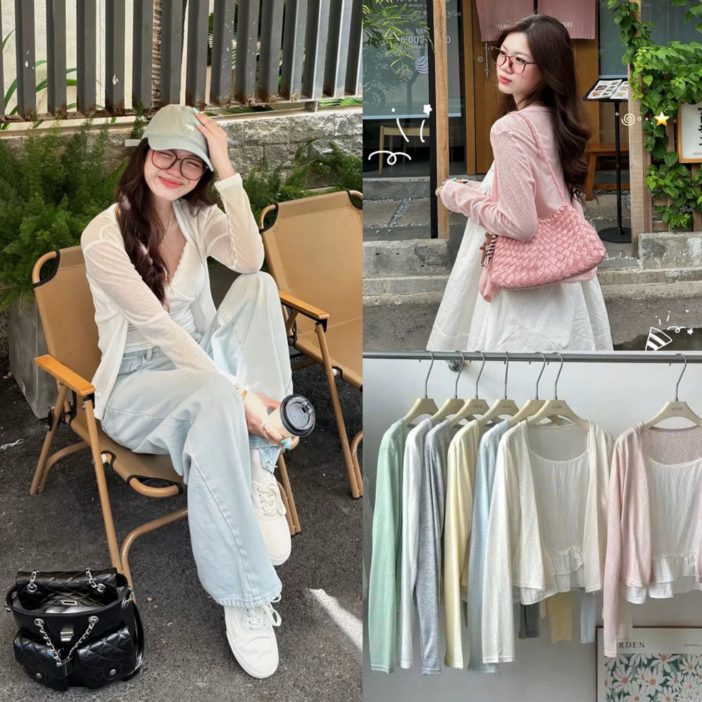 (Video chính chủ - Sẵn) Áo khoác cardigan thun mỏng VẠT VUÔNG nhiều màu Nữ phù hợp cho mùa hè - thu