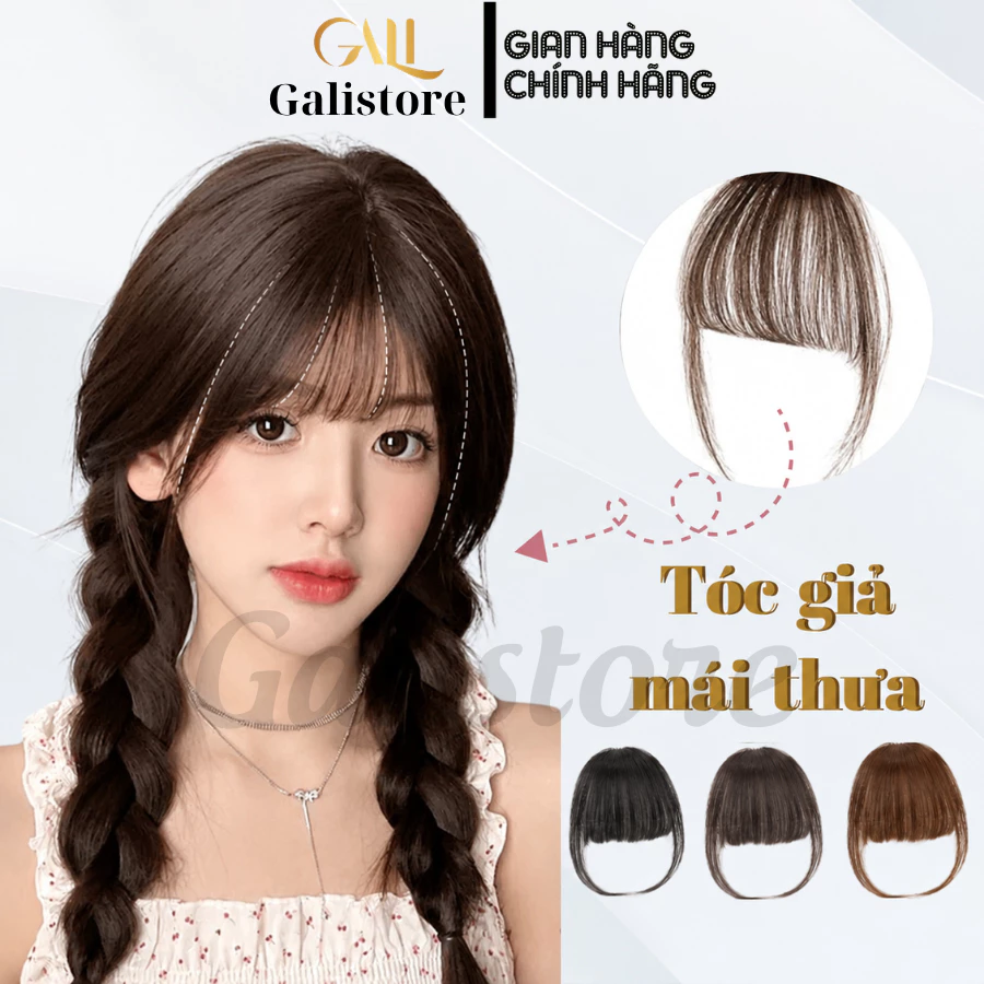 Tóc mái giả, mái giả thưa phong cách Hàn Quốc nhiều màu dễ thương - galistore