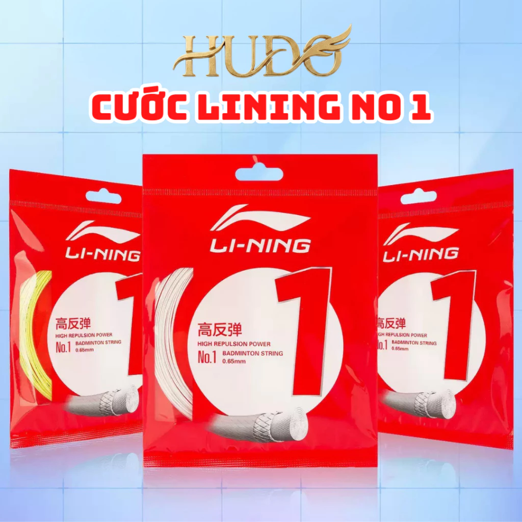Cước Lining No 1 - Sợi cước cầu lông Lining chính hãng trợ lực, nổ to, căng tối đa lên 30 LBS