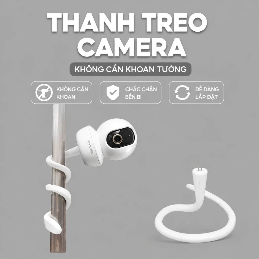 Giá Đỡ Camera Tùy Chỉnh Không Cần Khoan Dán Tường Chắc Chắn Cho Camera Wifi Trong Nhà