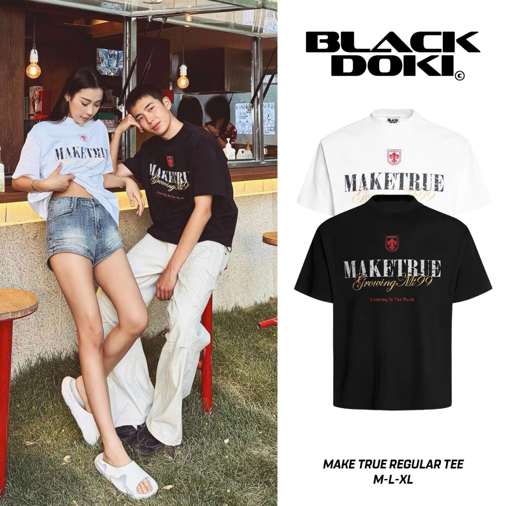 BLACKDOKI Áo thun regular-MAKETRUE , áo phông hiện đại cá tính unisex oversize nam nữ local brand