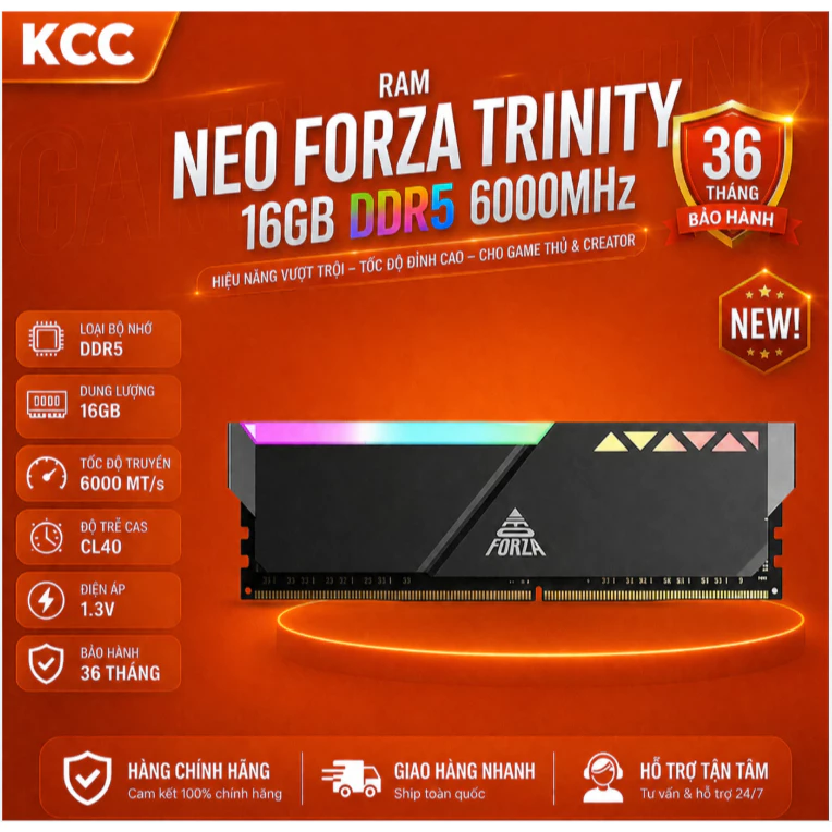 Ảnh sản phẩm: Neo Forza Trinity DDR5 16GB 6000MHz