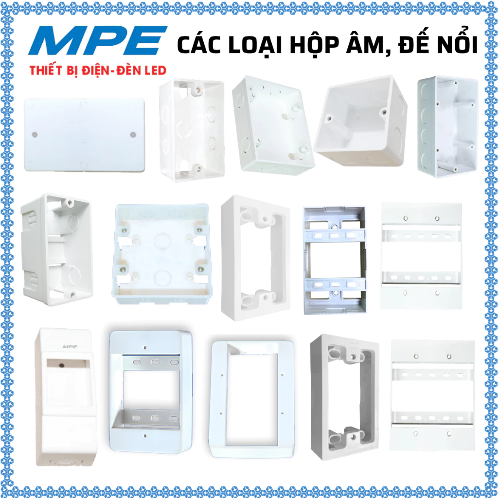 Đế Âm Tường - Hộp Nhựa Âm Tường MPE