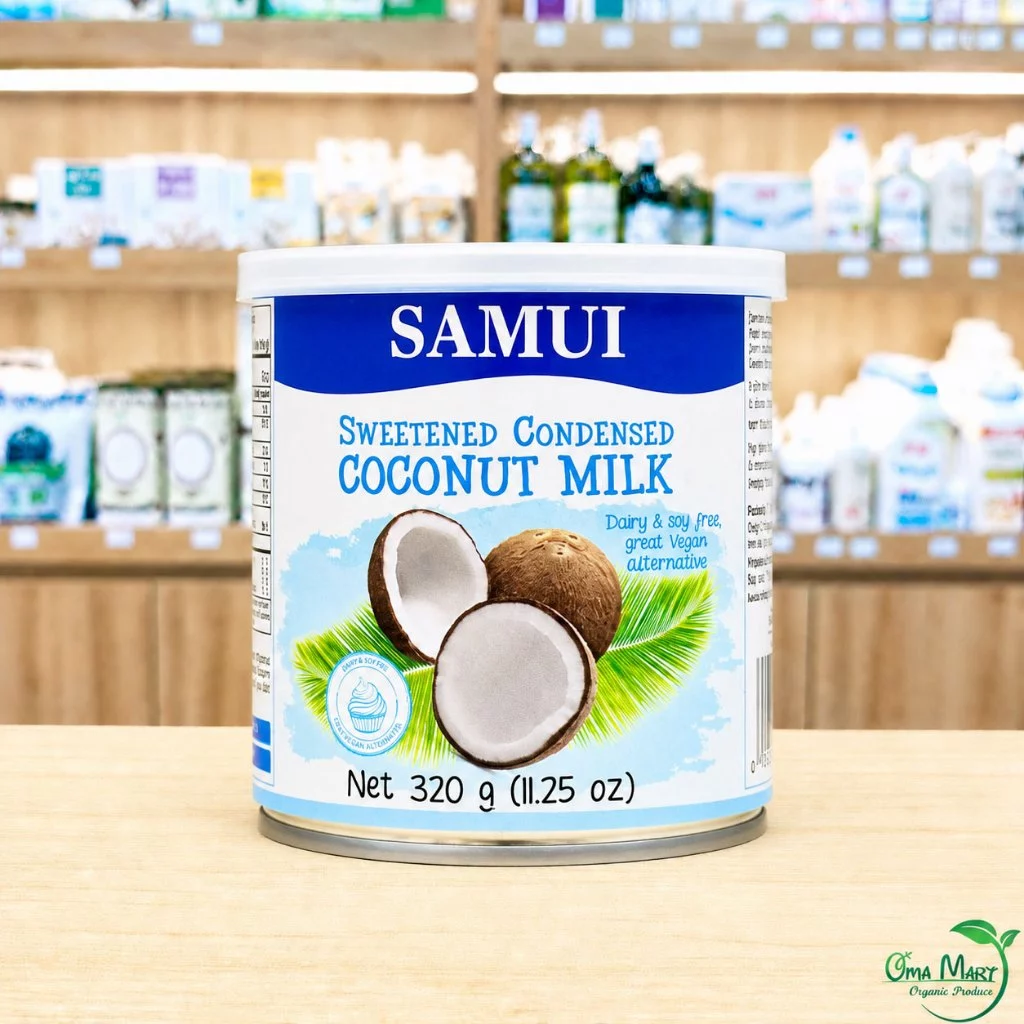 Sữa Đặc CÓ ĐƯỜNG Thuần Chay Samui 320g - Pha Cà Phê Trà Sữa Làm Bánh Flan Chay Thạch Rau Câu