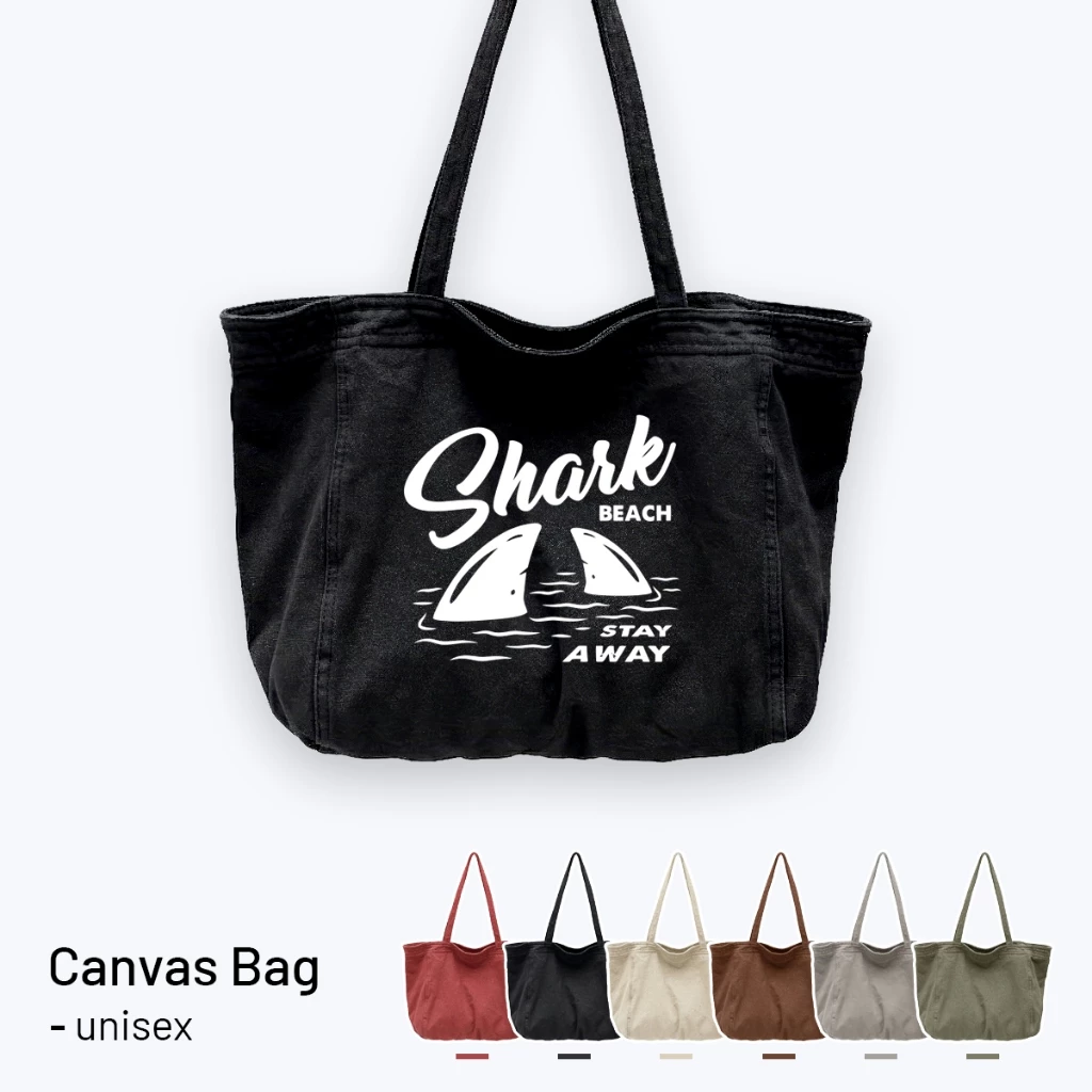 Túi Tote Vải Canvas Nam Nữ Cỡ Lớn Phong Cách Vintage Đeo Vai Đi Học Đi Chơi Cao Cấp - Túi Tote Streetwear Basic - TVIN51
