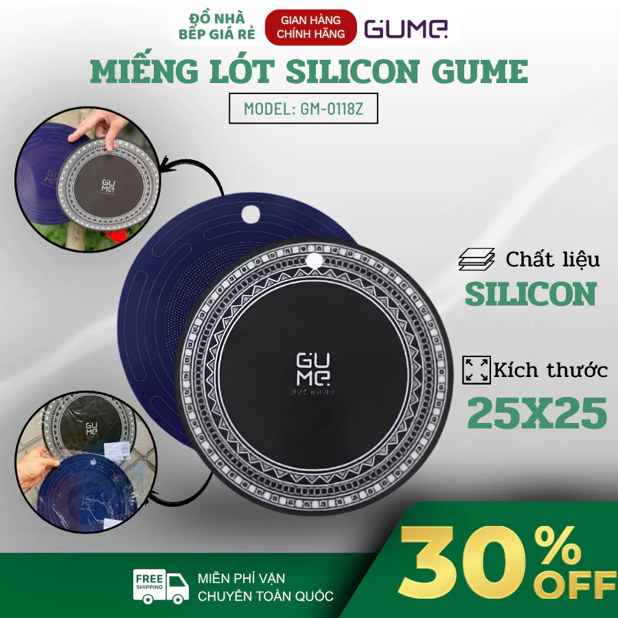 Miếng Lót Bếp Từ Gume GM-0118Z Chất Liệu Silicone Và Sợi Thủy Tinh Cao Cấp, Vệ Sinh Nhanh Chóng - Đồ Nhà Bếp Giá Rẻ