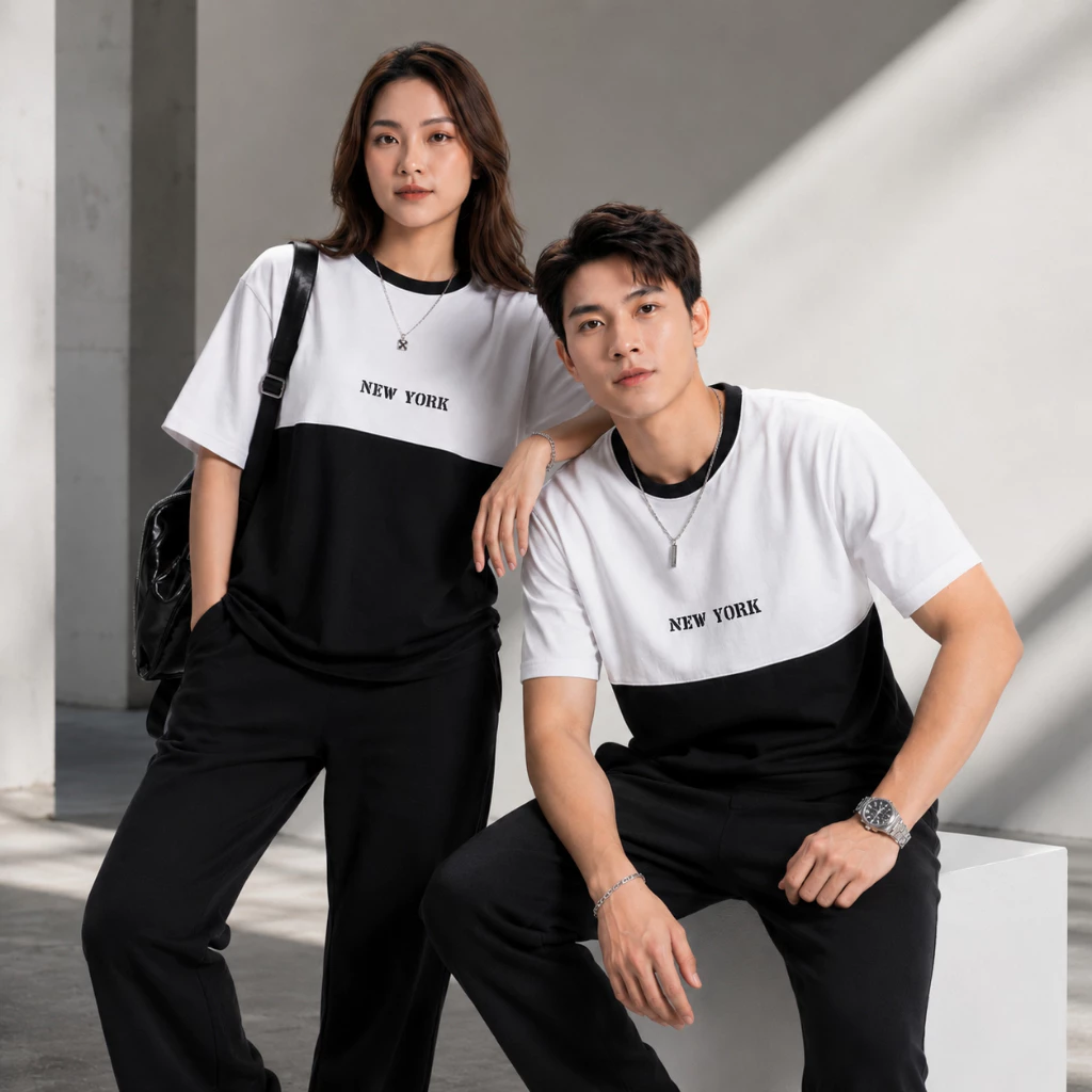 Áo Thun Cổ Tròn Tay Ngắn FAGU Vải 100% Cotton Dày Dặn Co Giãn 4 Chiều Form Regular Shirt