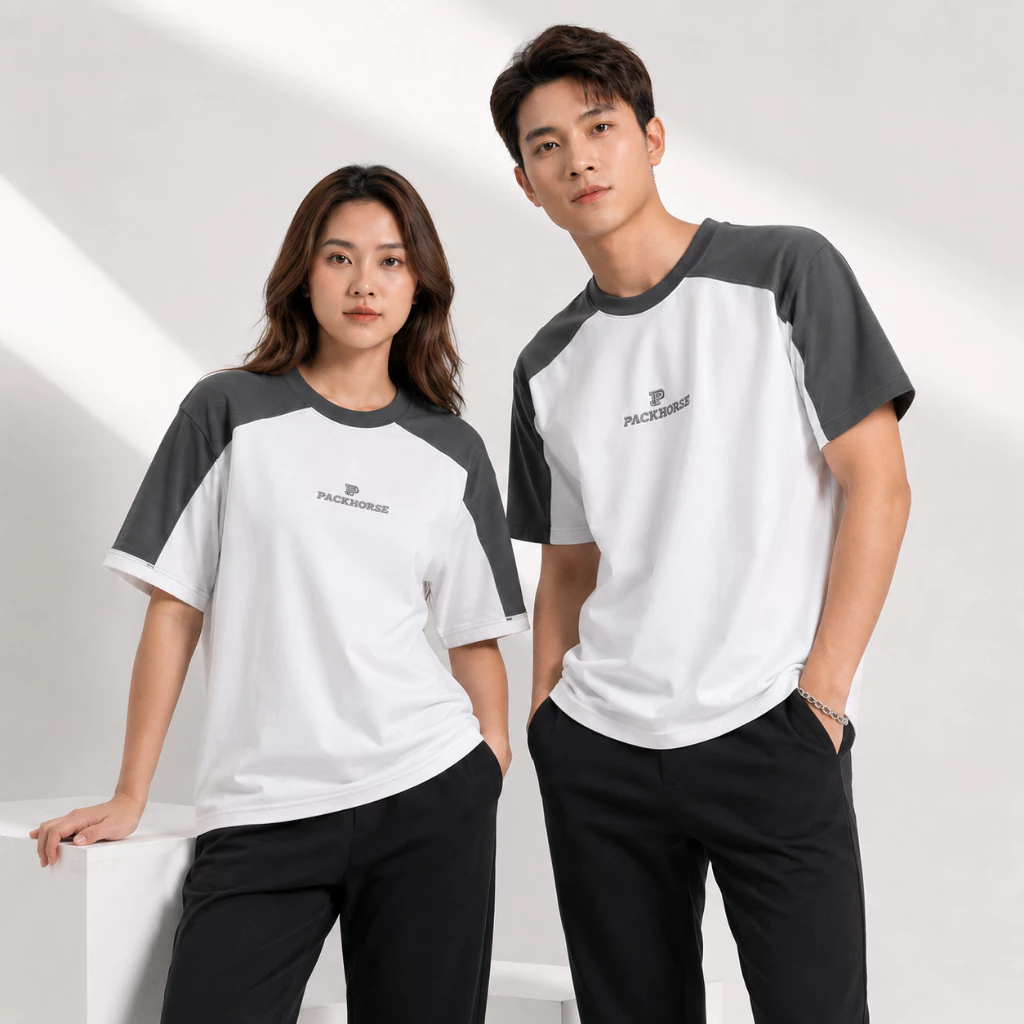 Áo Thun Cổ Tròn Oversize FAGU Tay Ngắn Vải 100% Cotton Dày Dặn Co Giãn 4 Chiều Form Regular Shirt