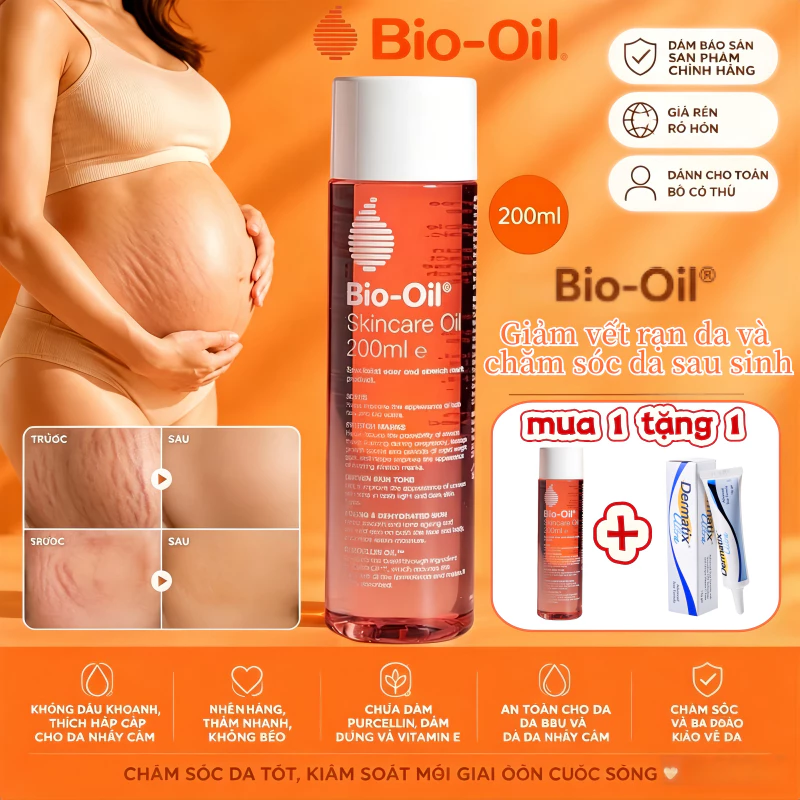 Bio-Oil Dầu dưỡng da 200ml (Dành cho sẹo, rạn da, da không đều màu)