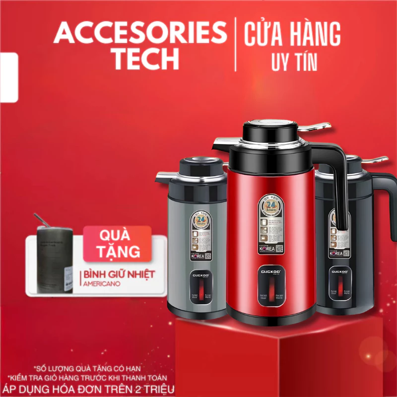 Bình Đun Nước Giữ Nhiệt CUCKOO GD ST21 1500W Dung Tích 3L Thiết Kế Hiện Đại