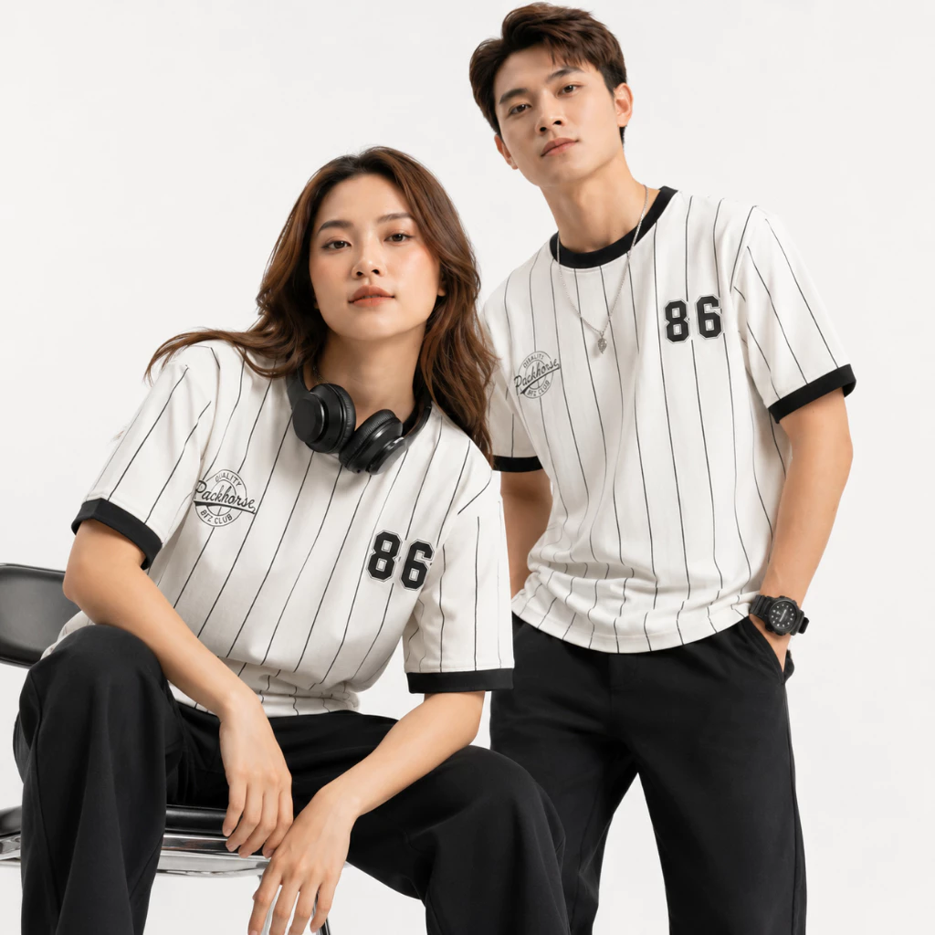 Áo Thun Cổ Tròn Tay Ngắn FAGU Vải 100% Cotton Dày Dặn Co Giãn 4 Chiều Form Regular Shirt