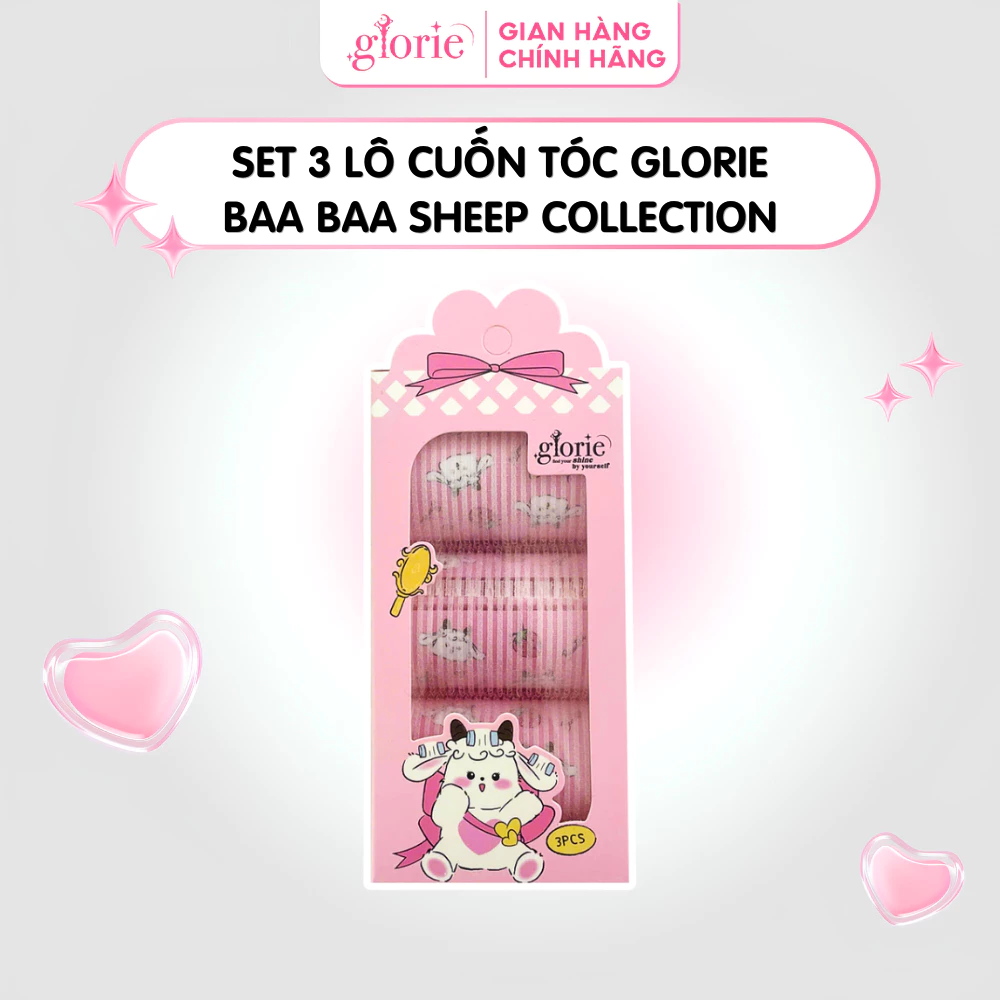 Set 3 Lô Cuốn Tóc Glorie Baa Baa Sheep Collection