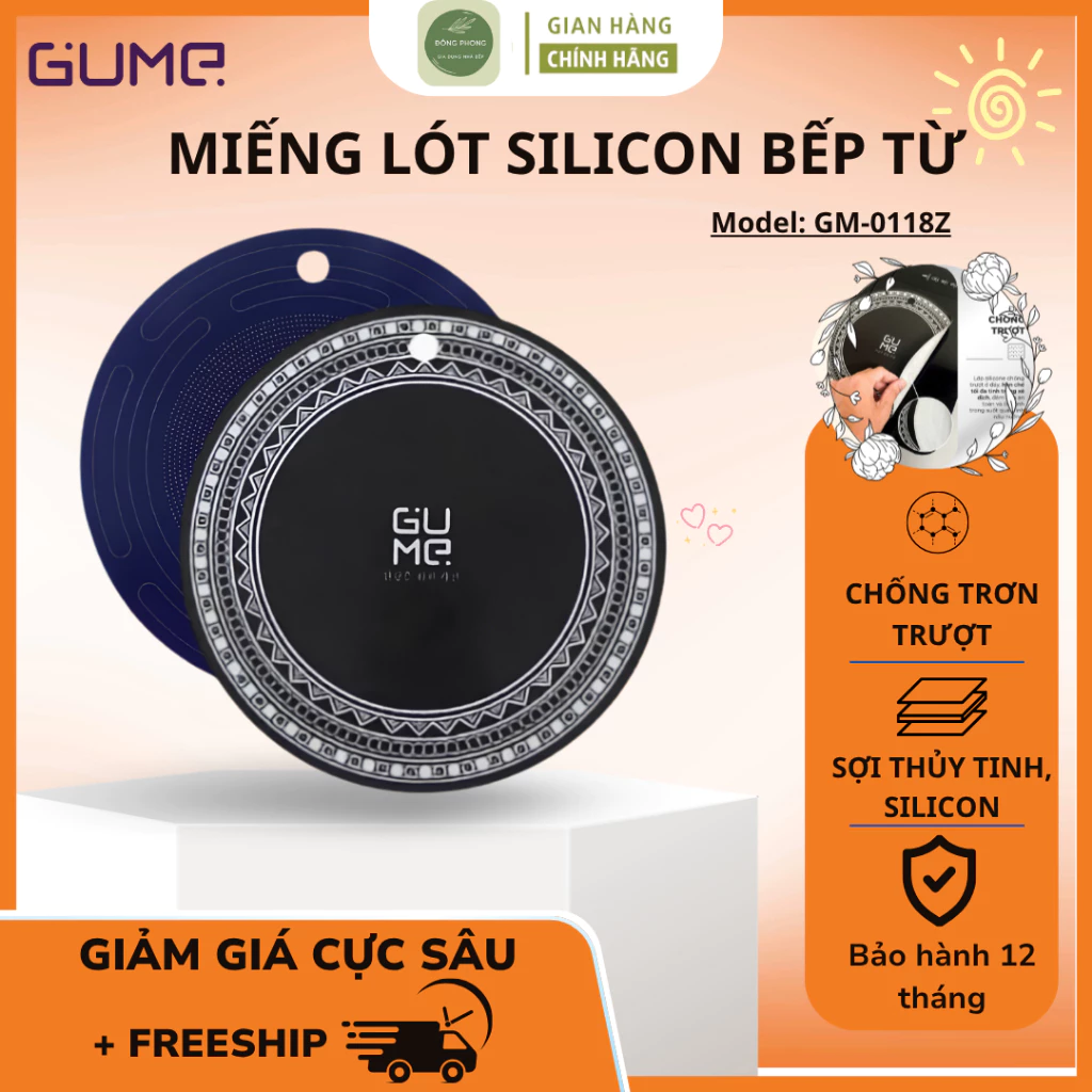 Miếng Lót Bếp Từ Gume GM-0118Z Chống Trầy Xước, Chống Trượt Hiệu Quả, Giúp Nấu Ăn An Toàn - Đông Phong