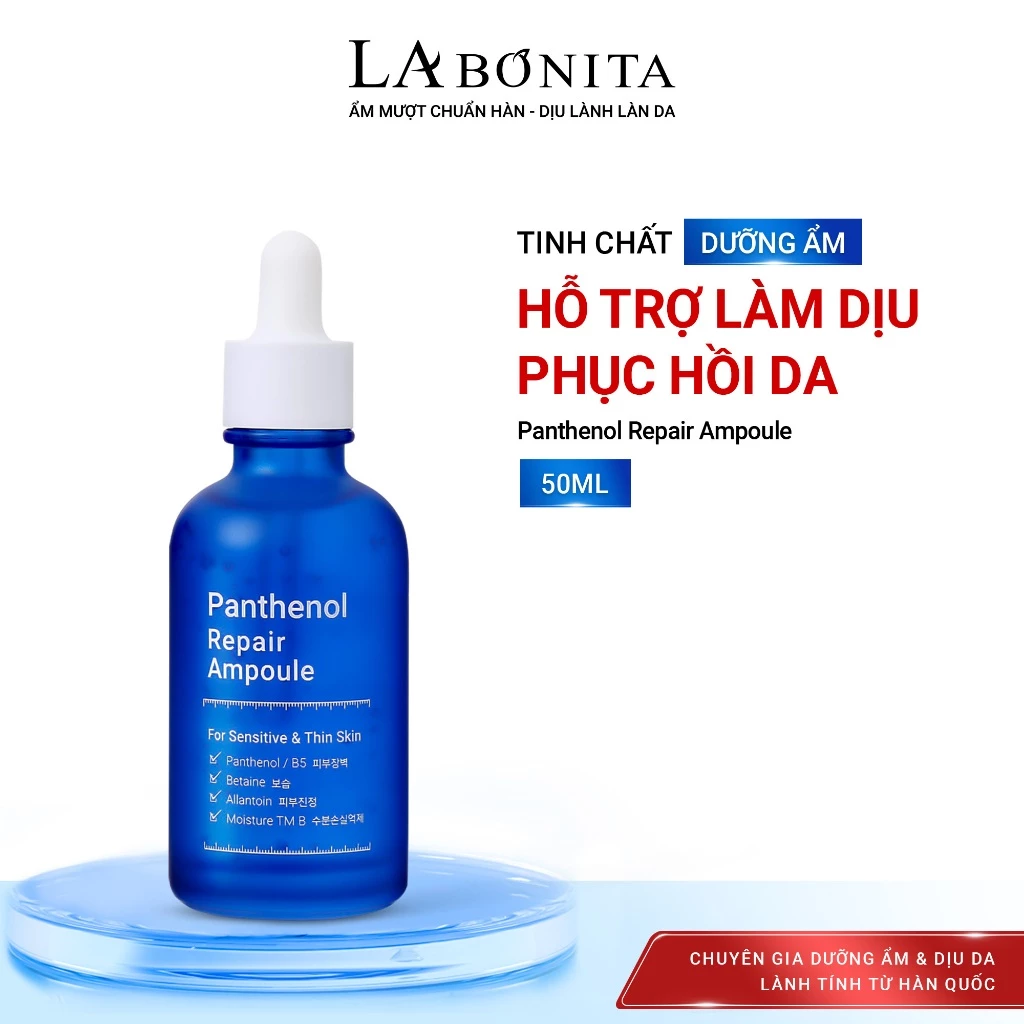 [Hot] Tinh chất hỗ trợ phục hồi làm dịu da La Bonita Panthenol Repair Ampoule 50ml