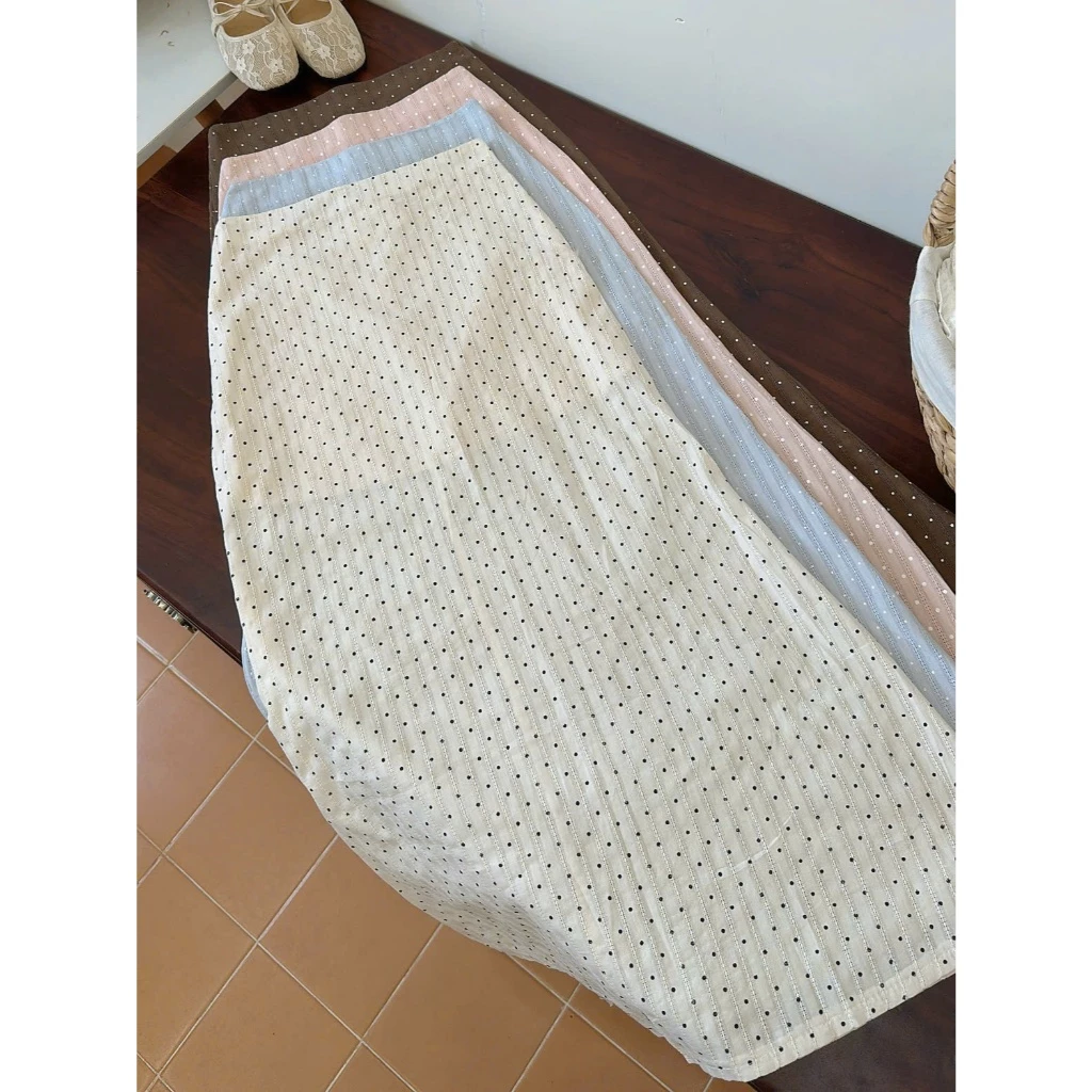Chân Váy Dài Cotton Dệt [Một Mẩu House]