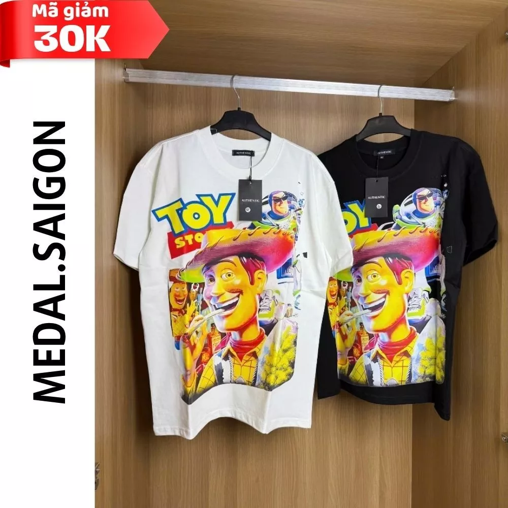 Áo thun tee cartoon toy – áo phông unisex in hình hoạt hình, chất cotton lạnh mát, mặc thoải mái