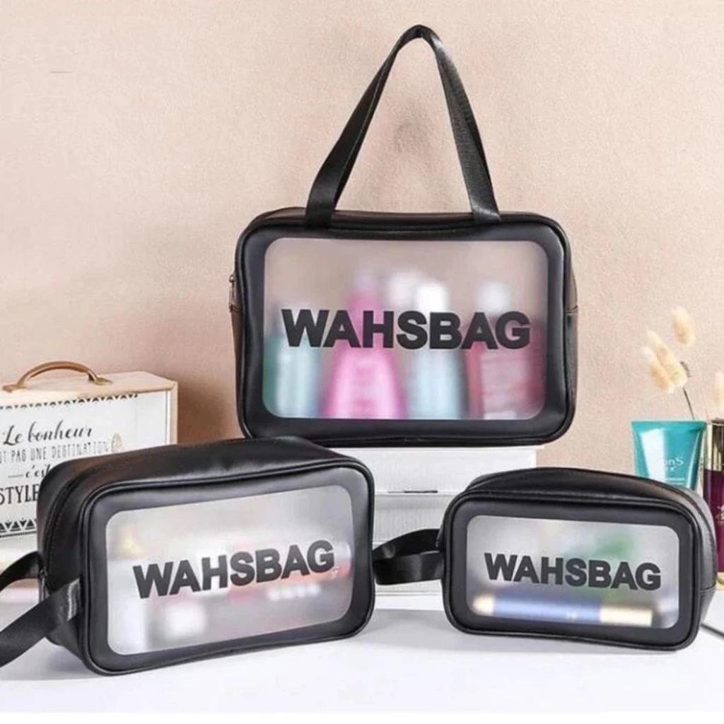 Túi đựng mỹ phẩm, Túi đựng đồ trang điểm đi du lịch washbag trong suốt, chống thấm nước tiện dụng