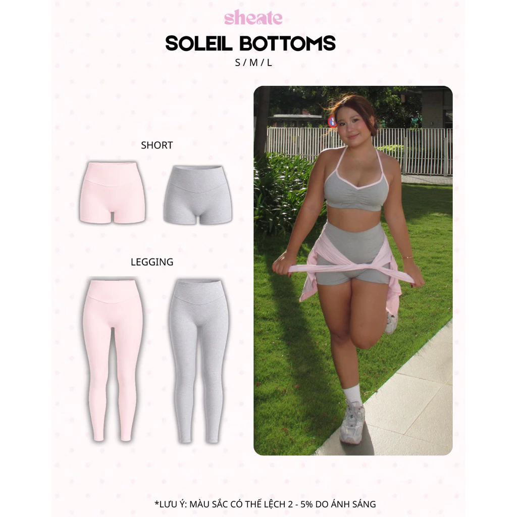 Soleil Bottoms | Quần Short & Legging bảng màu ngọt ngào form ôm