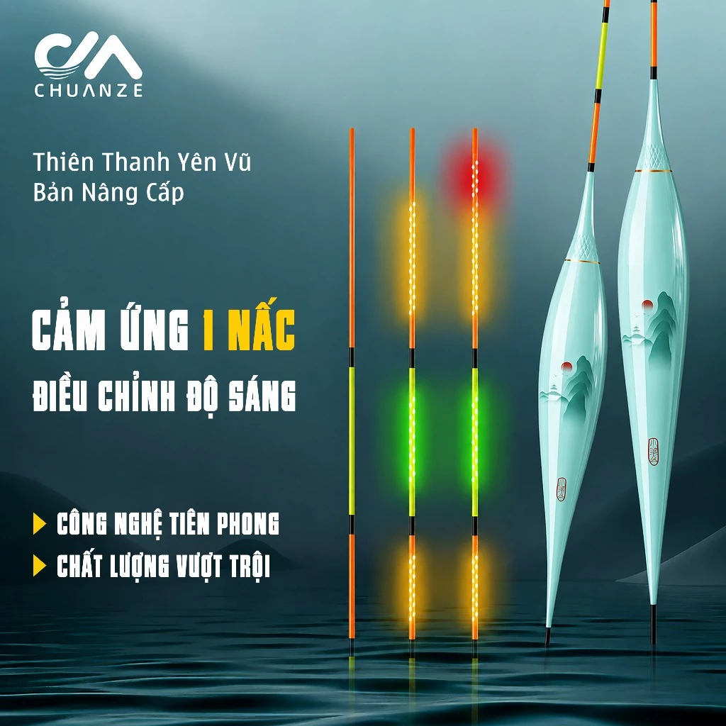 Phao Điện OLED Thiên Thanh Yên Vũ Phao Câu Ngày Đêm Cao Cấp Cảm Ứng 1 Điểm Có Thể Thay Đổi Độ Sáng