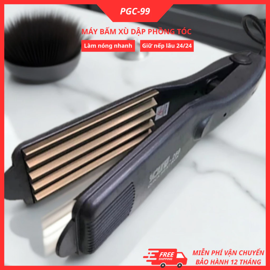 Máy bấm dập xù chân tóc YOUNG-288 làm nóng nhanh chất liệu cao cấp giúp giữ nếp lâu chống hư tổn tóc