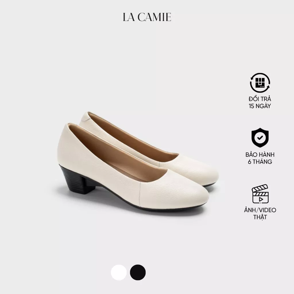Giày cao gót 5 phân chất liệu Da bò cao cấp với thiết kế trẻ trung hiện đại thương hiệu La Camie GC6LB0510