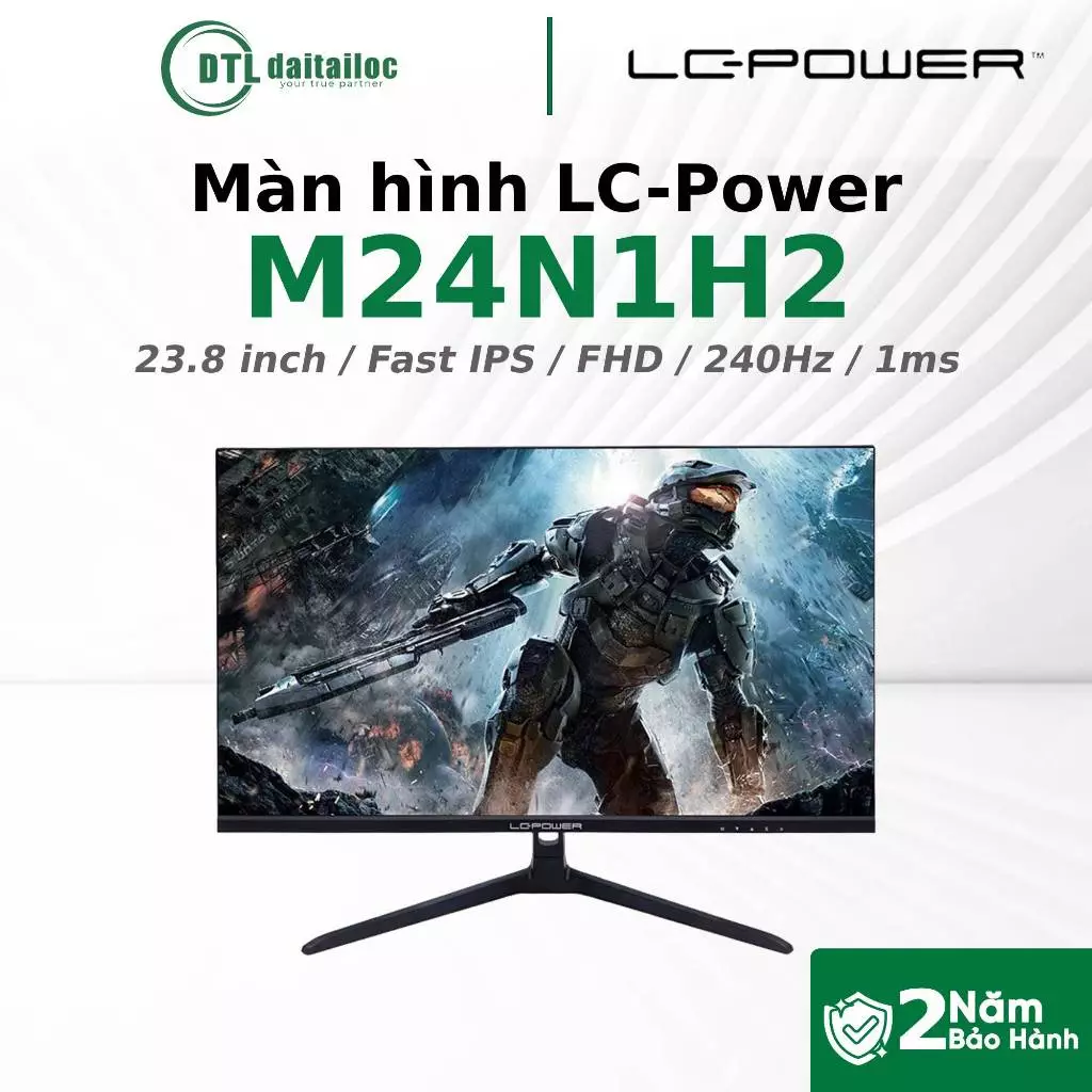 Màn hình Gaming LC-POWER M24N1H2 23.8 inch Fast IPS FHD 240Hz 1ms I Chính hãng I Bảo hành 24 tháng