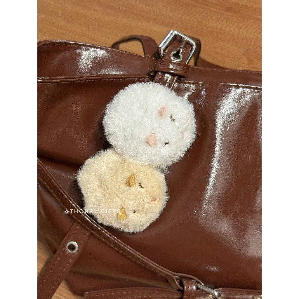 Kẹp Tóc Bông Hamster Tròn Ú Mini Dễ Thương Kẹp Mái Phụ Kiện Tóc