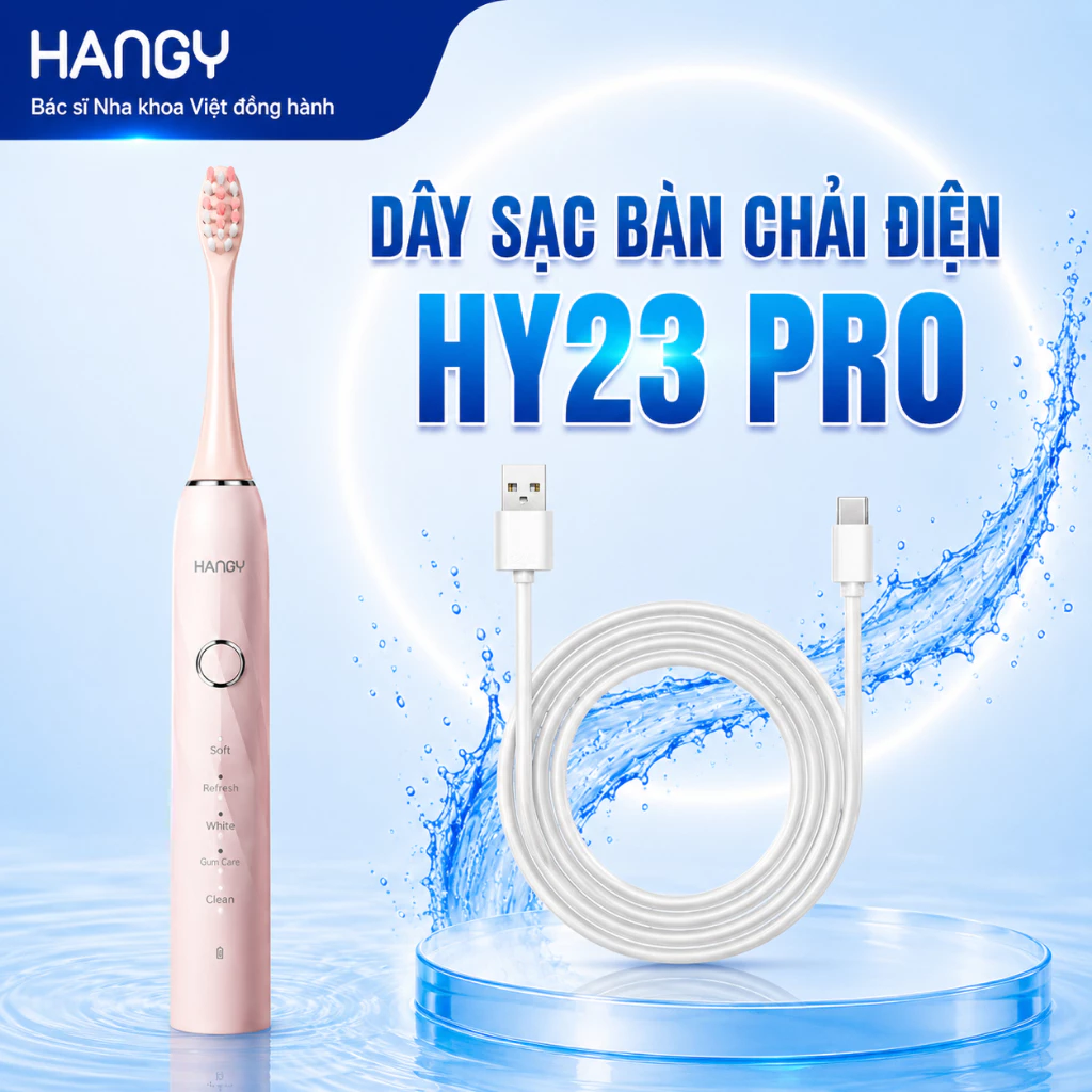 Dây sạc bàn chải điện HY23 Pro type C chính hãng