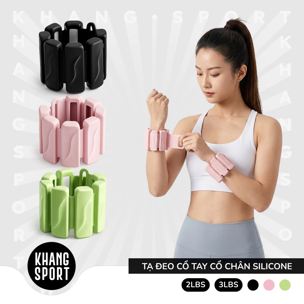 [1 Đôi] Vòng Tạ Đeo Tay Đeo Chân Silicone Tập Thể Dục Yoga Pilates Chạy Bộ Điều Chỉnh Tạ - TaChan02