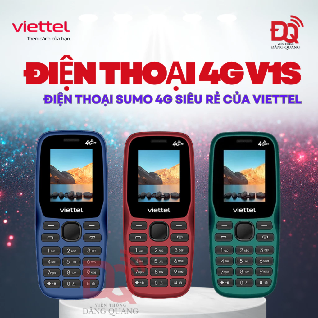 Điện Thoại Viettel Sumo V1S 4G Chính Hãng Giá Rẻ 2 SIM Phím Bấm VoLTE Bảo Hành 12 Tháng mẫu new