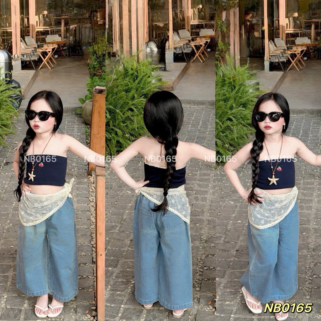 set jean 3 chi tiết cho bé