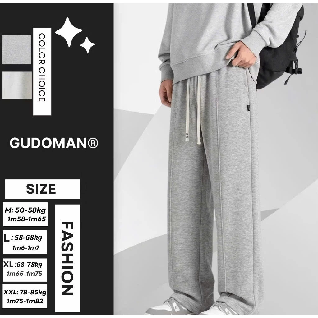 Quần Nỉ Suông Rộng Unisex Nam Nữ Chất Vải Nỉ 2 Da Cao Cấp Mềm Mịn Form Rộng
