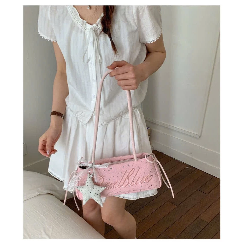 Túi xách nữ đeo chéo đeo vai basic trẻ trung túi công sở size 25 kèm charm ngôi sao BABUMAP _ TDC107