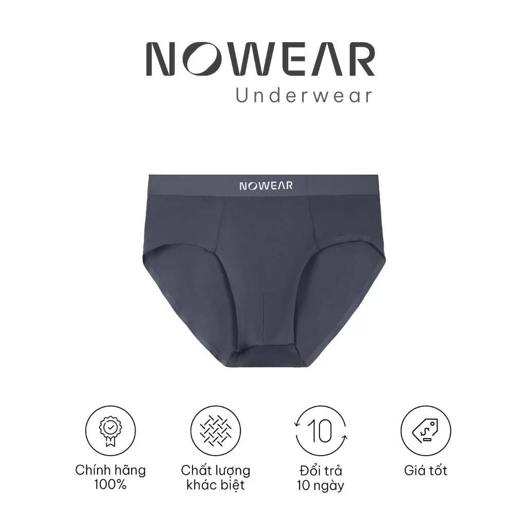 Quần Lót Nam Tam Giác NOWEAR - Thun Lạnh Co Giãn 4 Chiều, Thoáng Khí, Kháng Khuẩn Khử Mùi