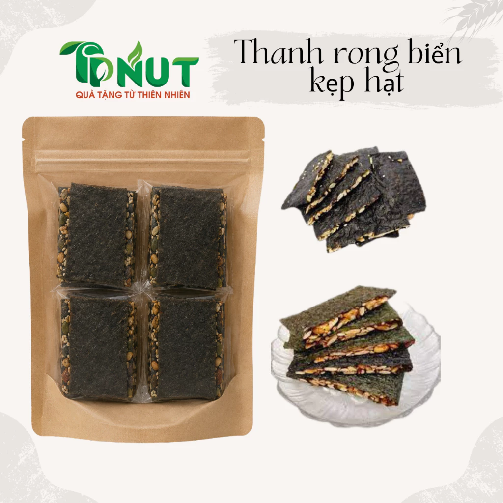 500g hoặc 250g Thanh rong biển kẹp hạt siêu chất lượng
