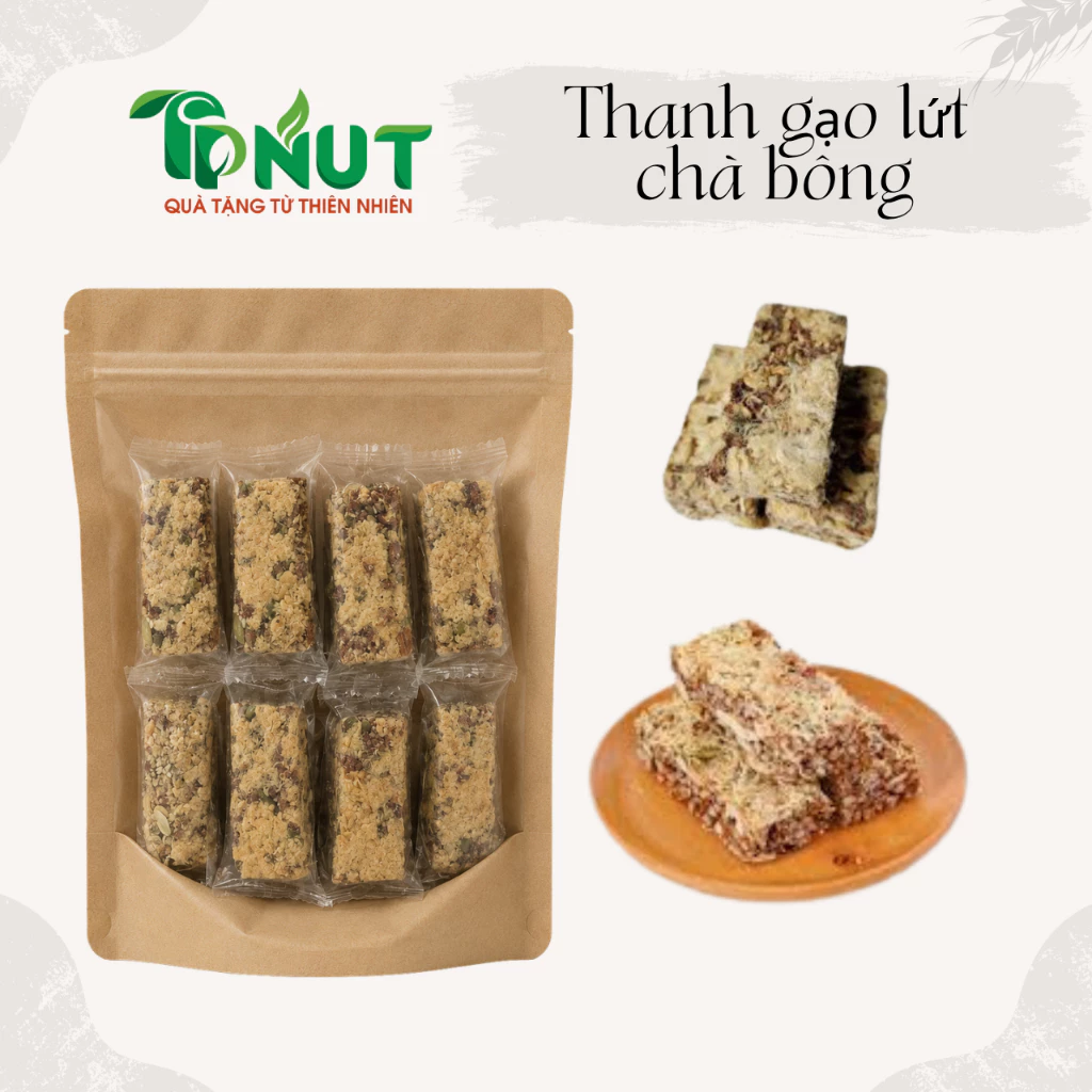 500g hoặc 250g Thanh gạo lứt chà bông mix hạt dinh dưỡng