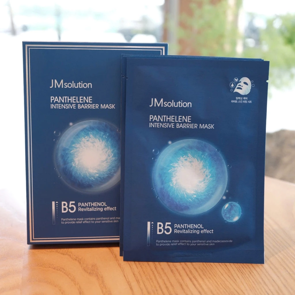 (HỘP XANH) Mặt nạ B5 JMSolution Panthelene Intensive Barrire Mask (5 miếng/hộp)