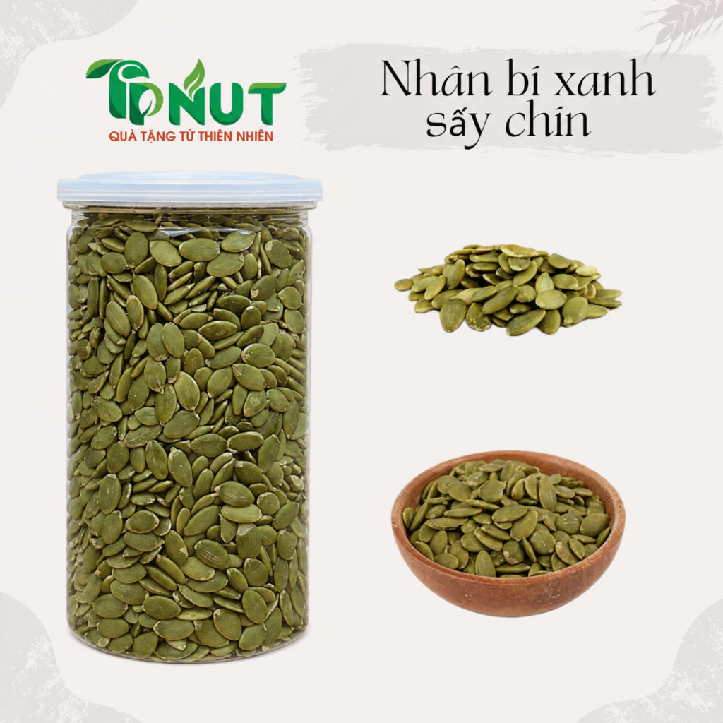 500g hoặc 250g Hạt bí xanh sấy nguyên vị loại 1 TPNUT